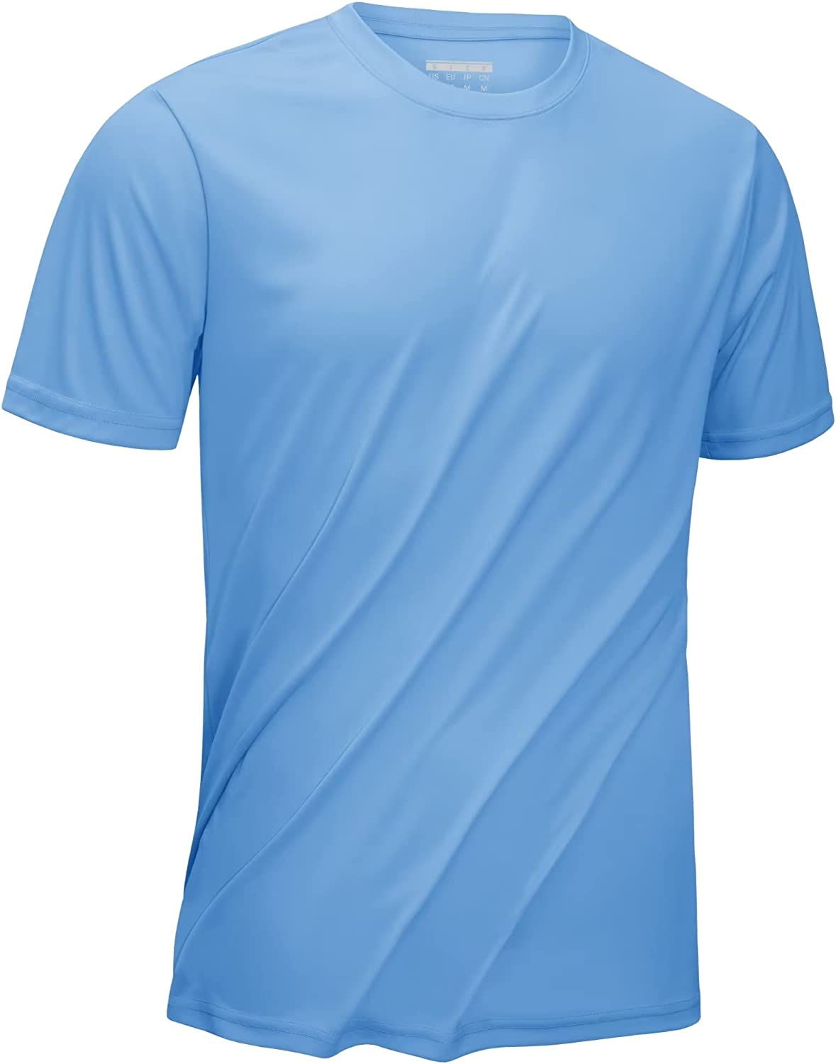 230816015807440_1 KEFITEVD Men's Short Sleeve Sun Protection Shirts Quick Dry UPF 50+ Rashguard Workout Fishing Swimming Athletic T-Shirts - Image 1
